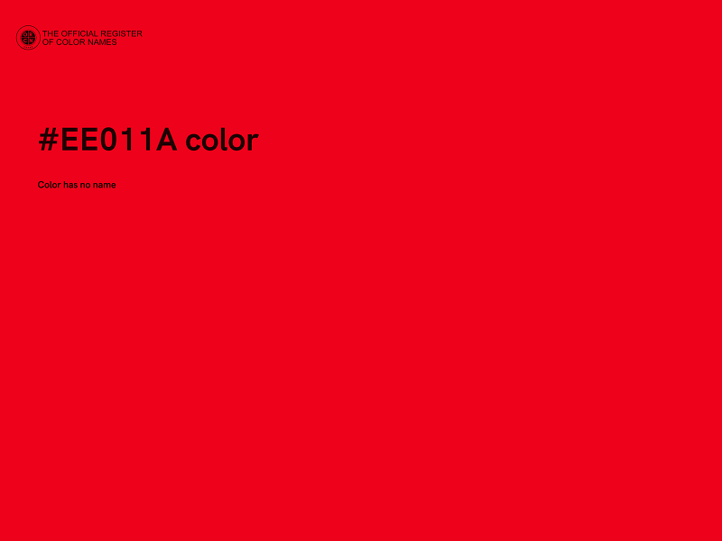 #EE011A color image