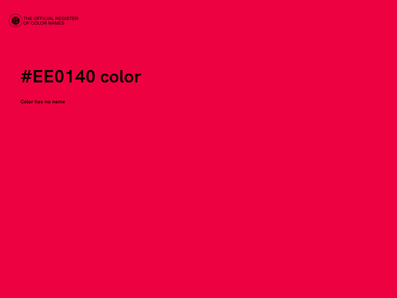 #EE0140 color image