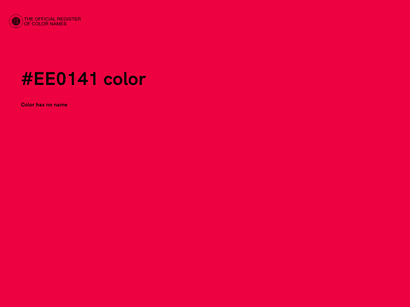 #EE0141 color image