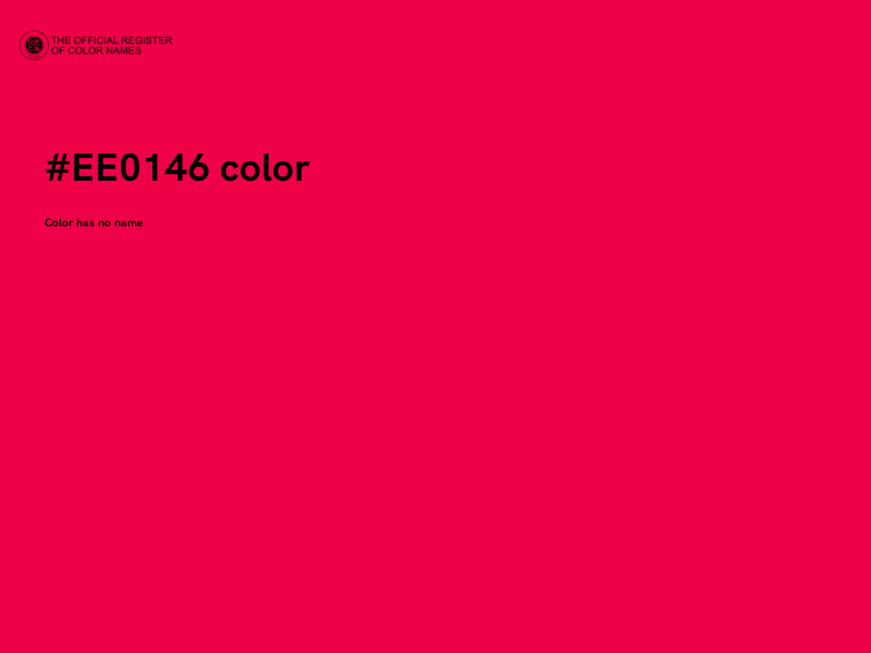 #EE0146 color image
