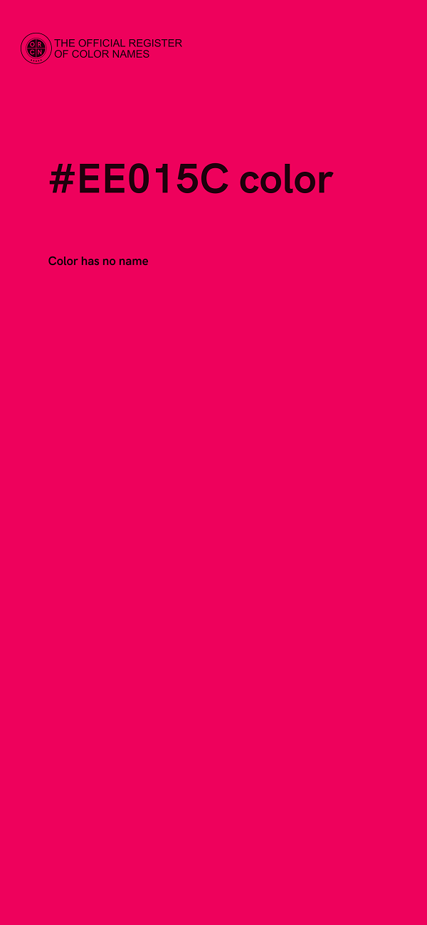 #EE015C color image
