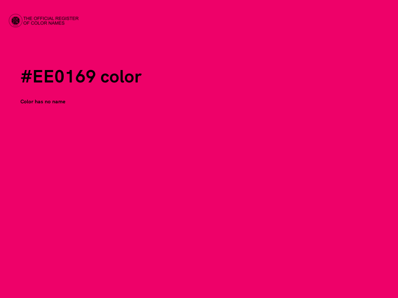 #EE0169 color image