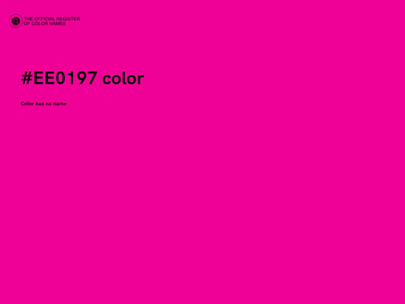 #EE0197 color image