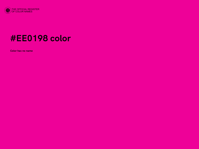 #EE0198 color image