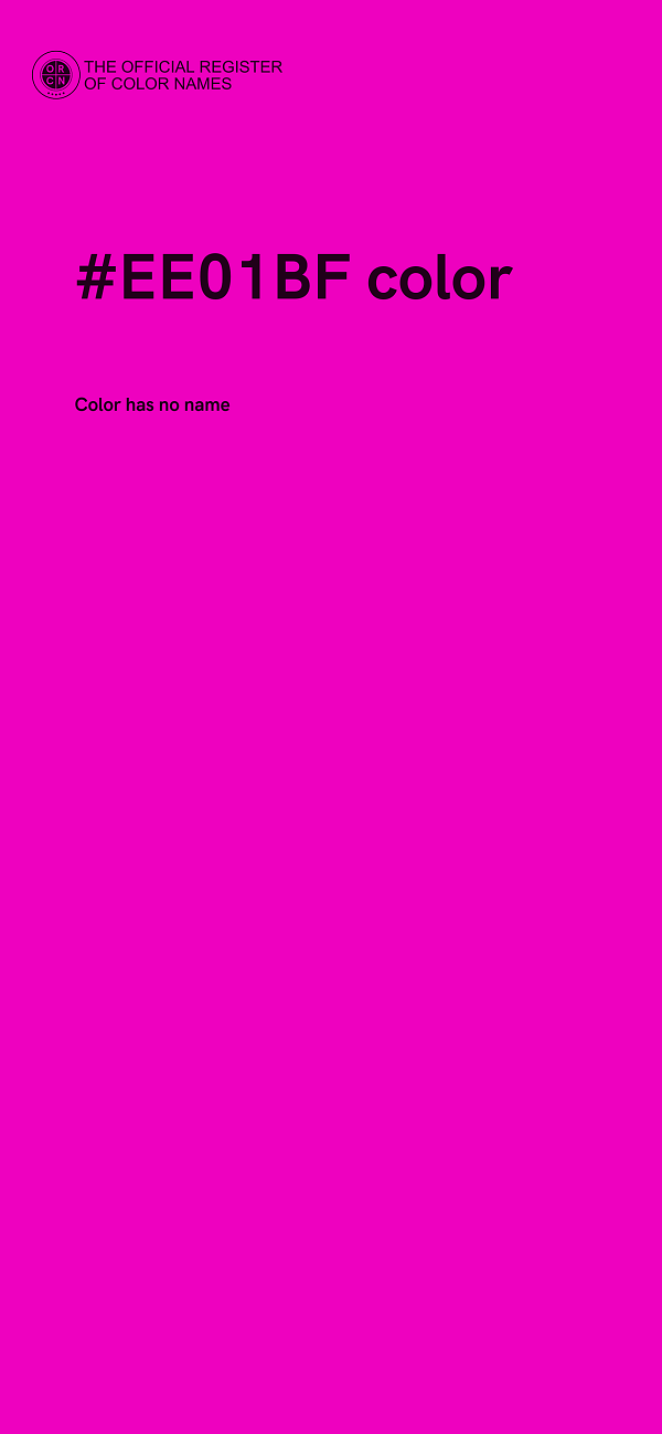 #EE01BF color image