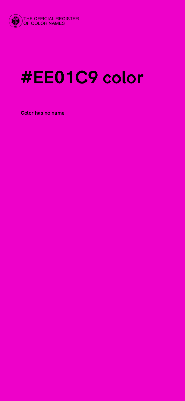 #EE01C9 color image