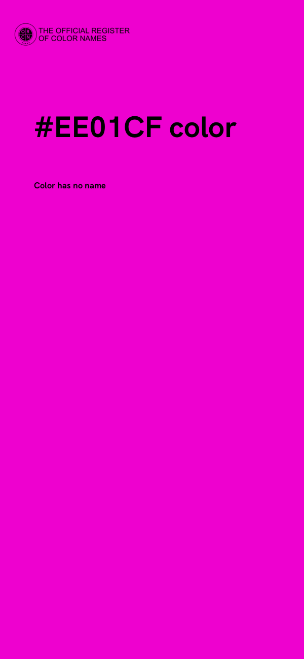 #EE01CF color image