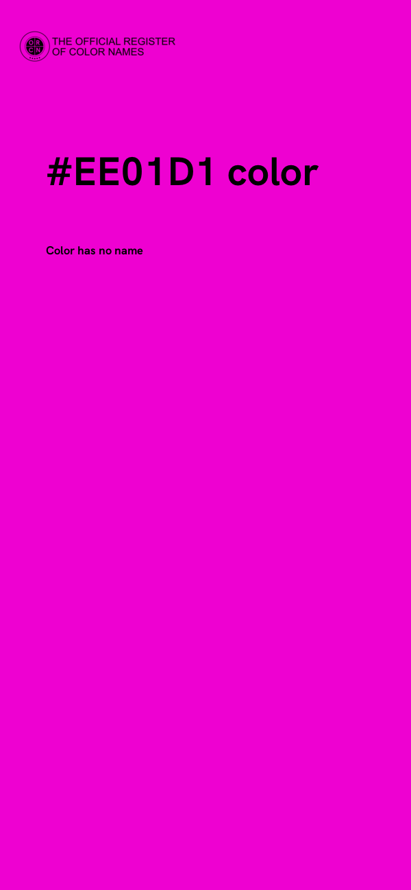 #EE01D1 color image