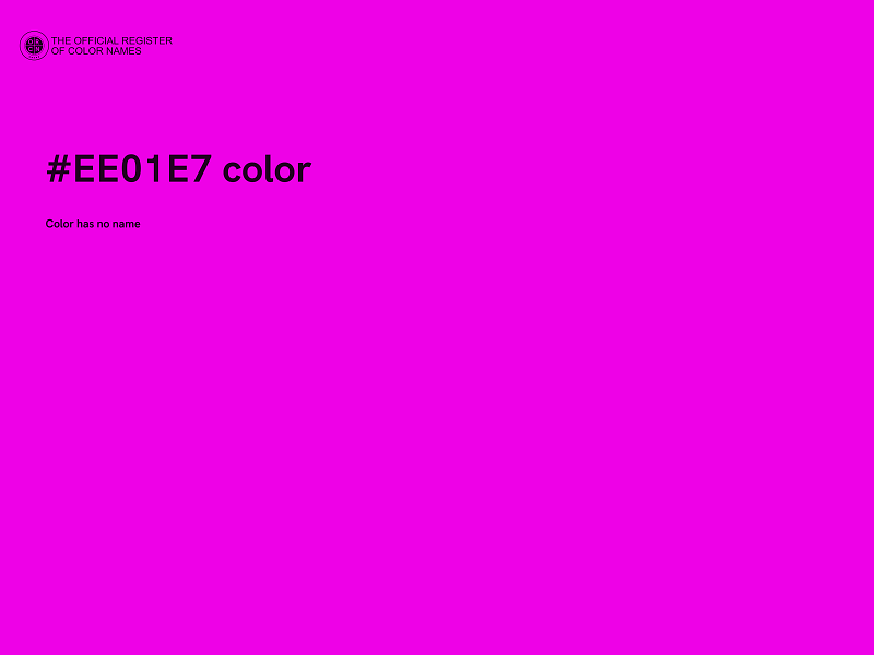 #EE01E7 color image