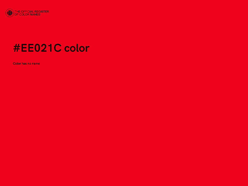 #EE021C color image