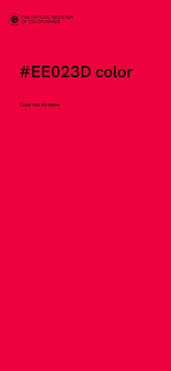 #EE023D color image