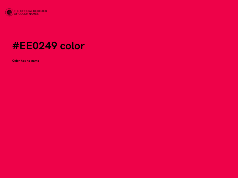 #EE0249 color image