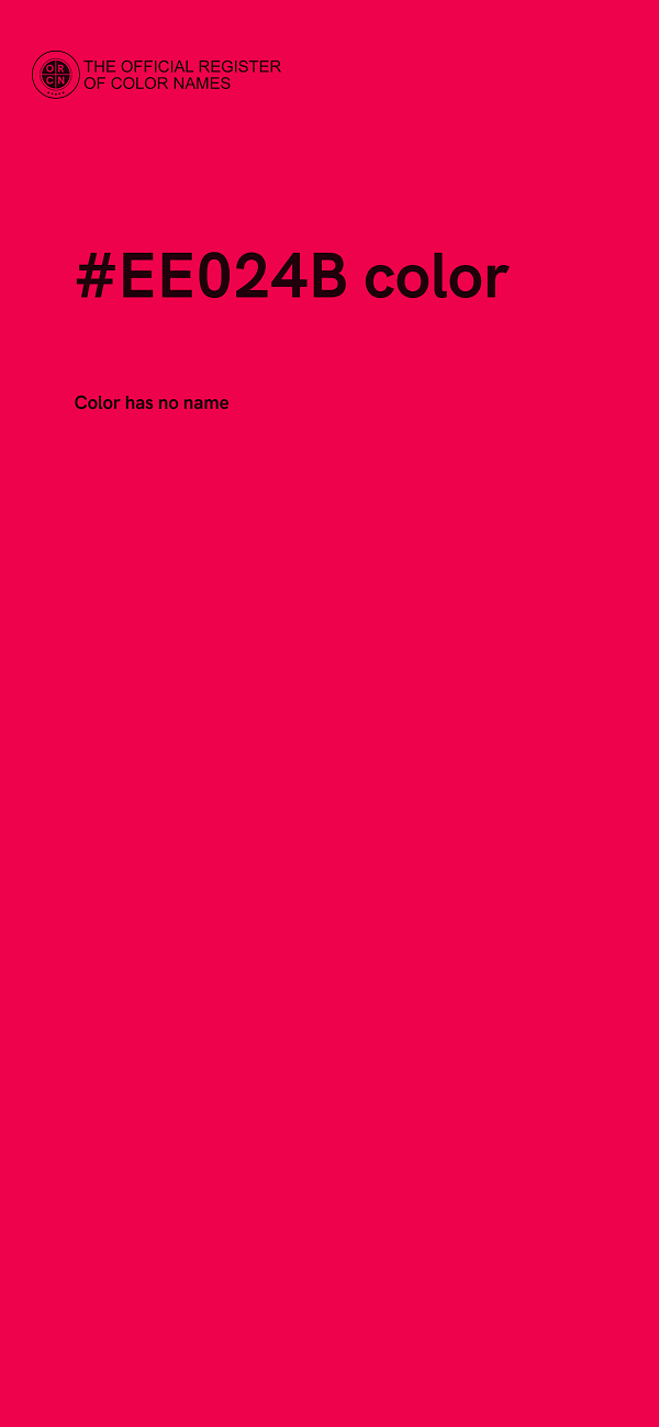 #EE024B color image