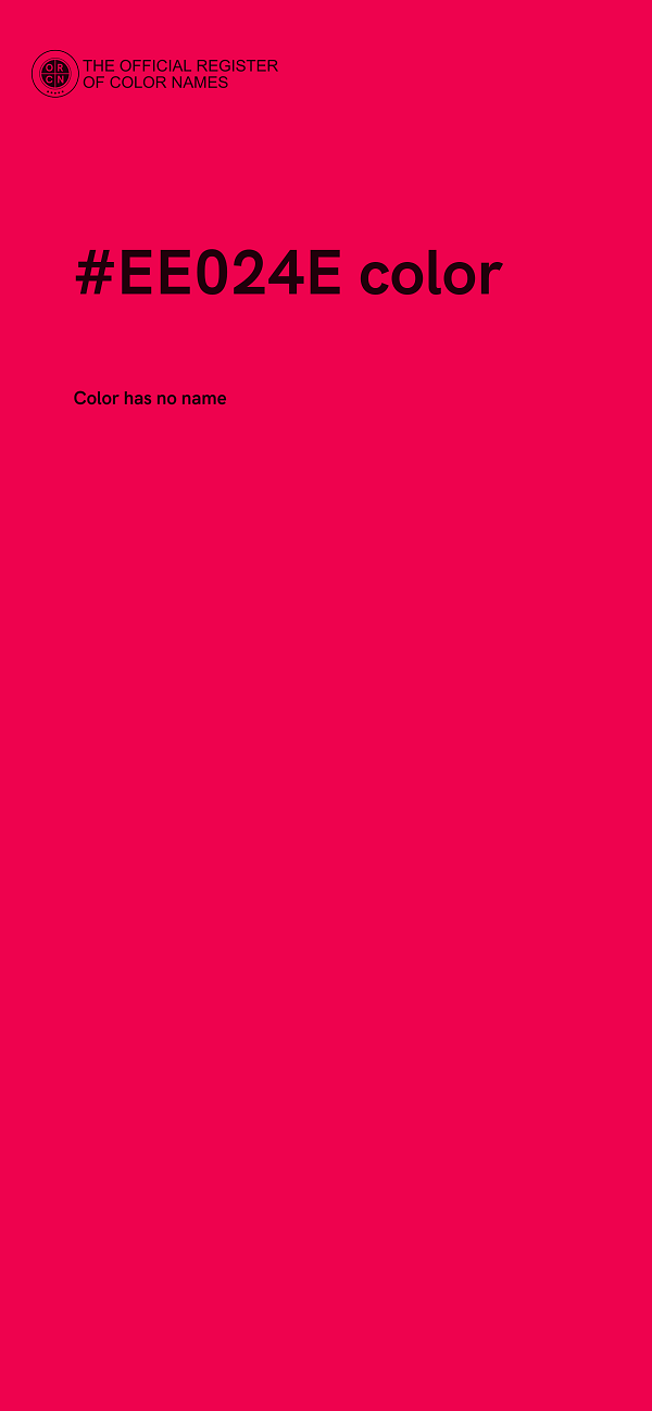 #EE024E color image