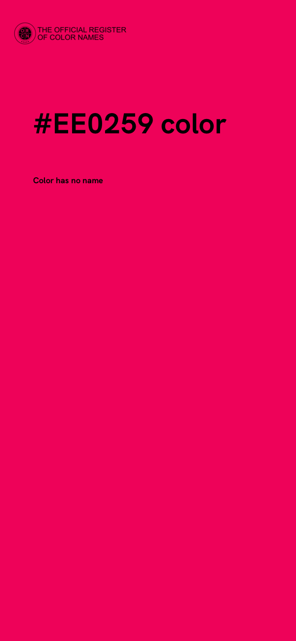 #EE0259 color image