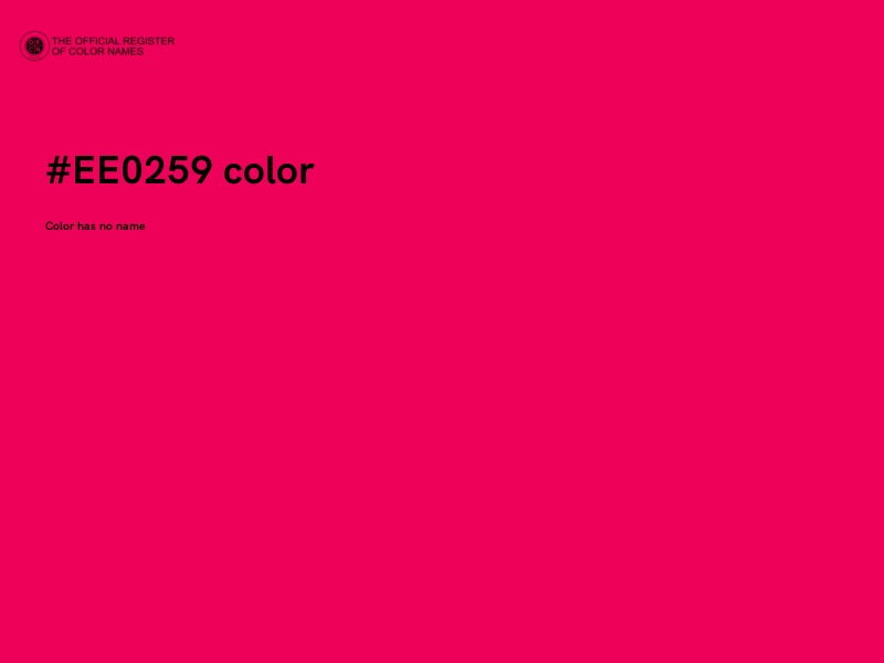 #EE0259 color image