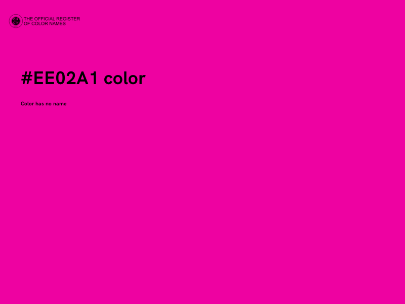 #EE02A1 color image