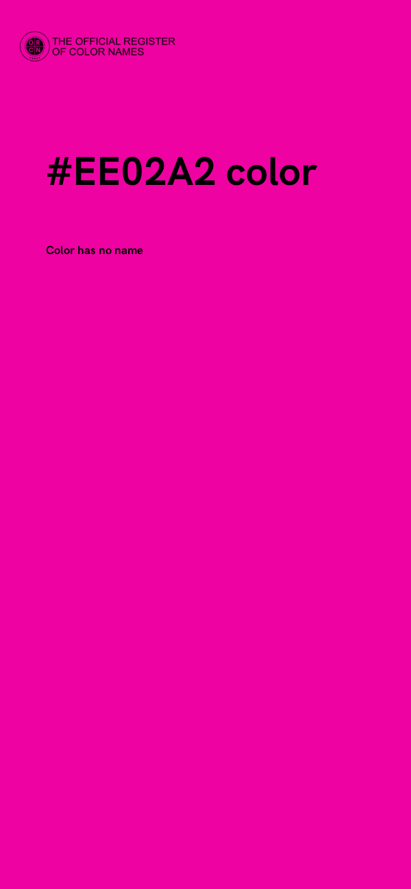 #EE02A2 color image