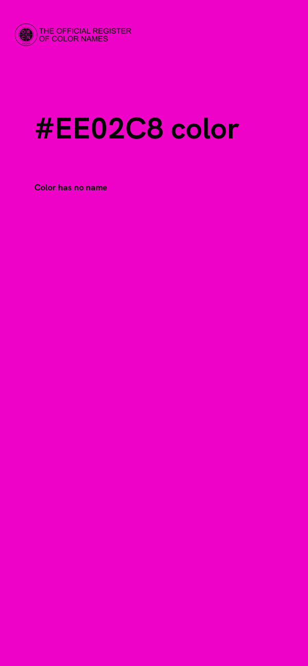 #EE02C8 color image