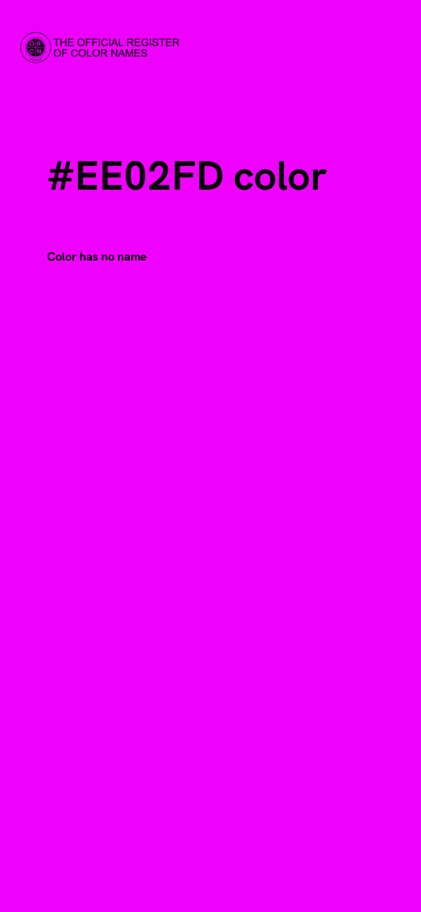 #EE02FD color image