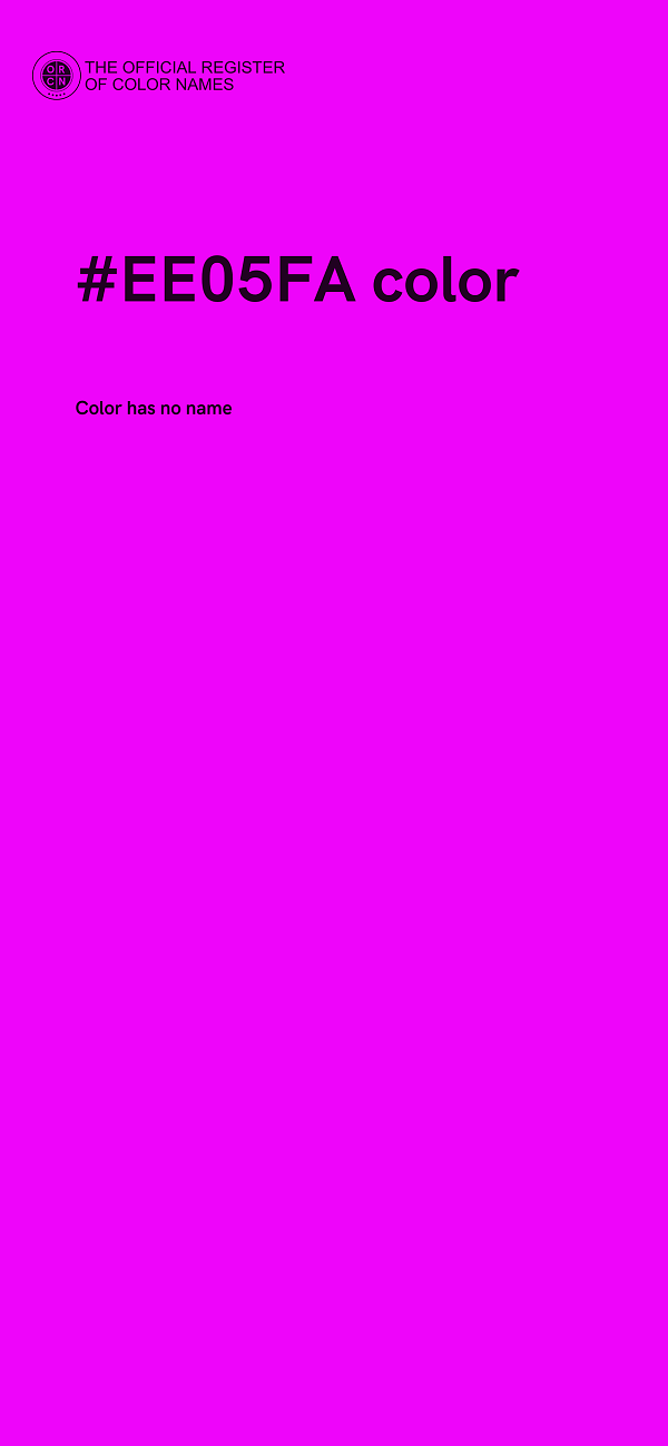 #EE05FA color image