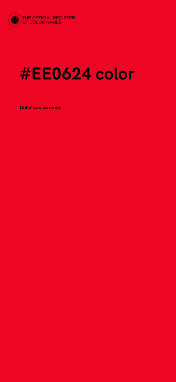 #EE0624 color image