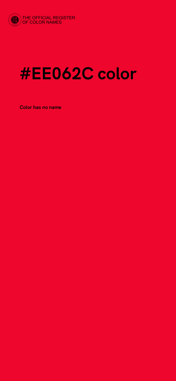 #EE062C color image