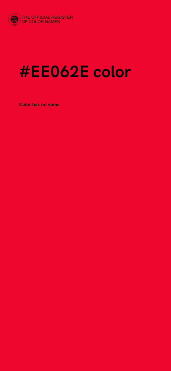 #EE062E color image