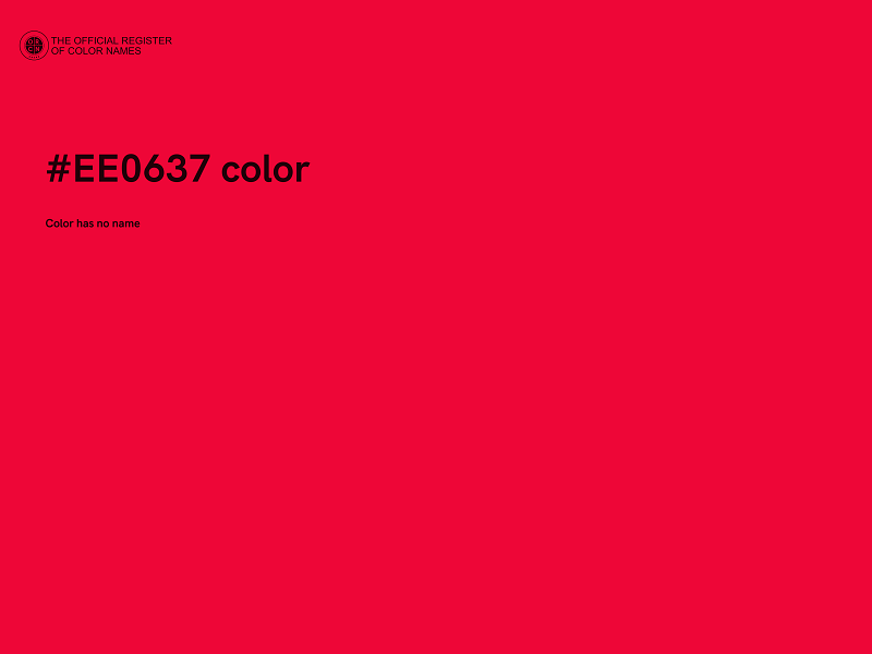 #EE0637 color image