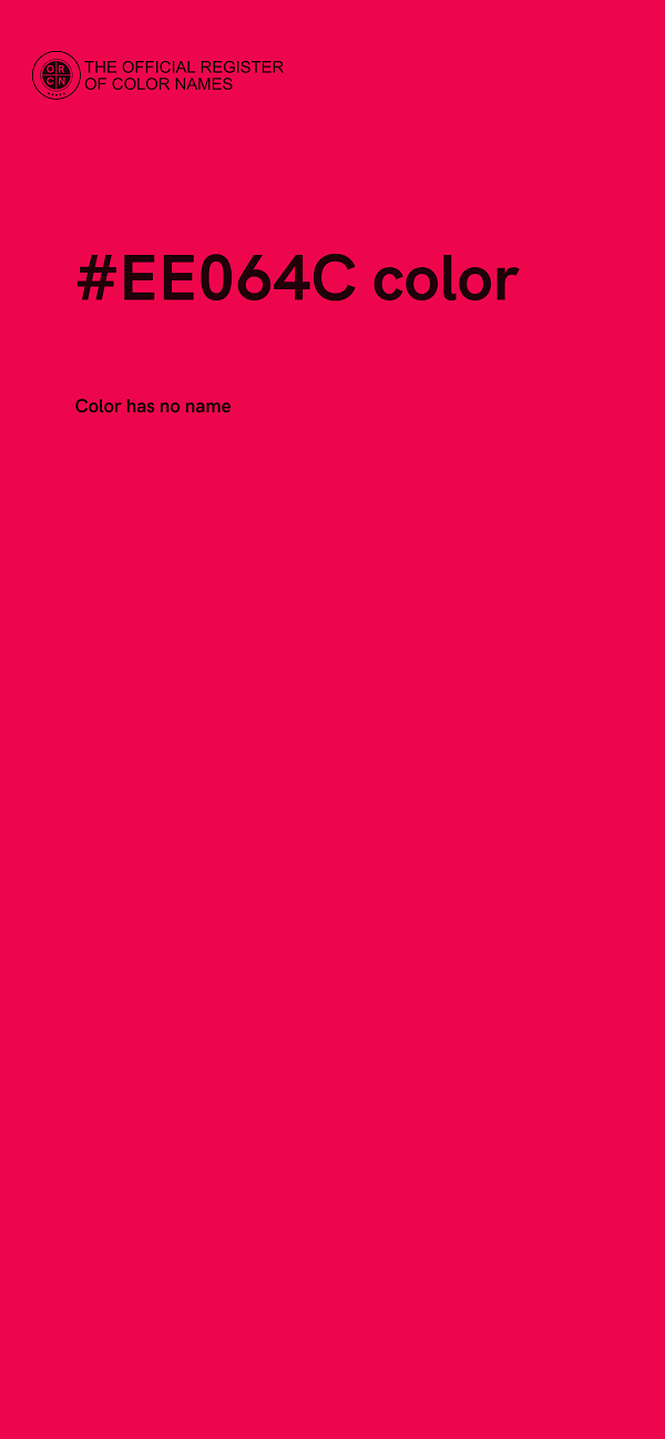#EE064C color image