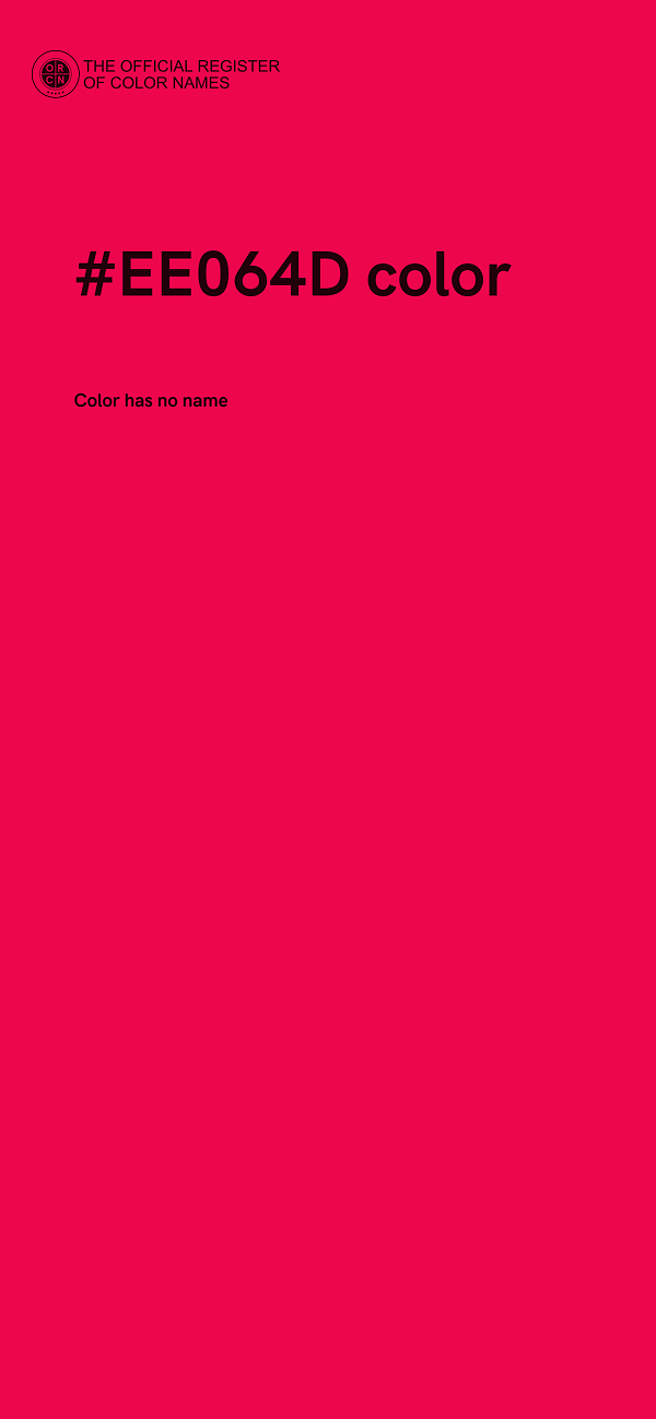 #EE064D color image