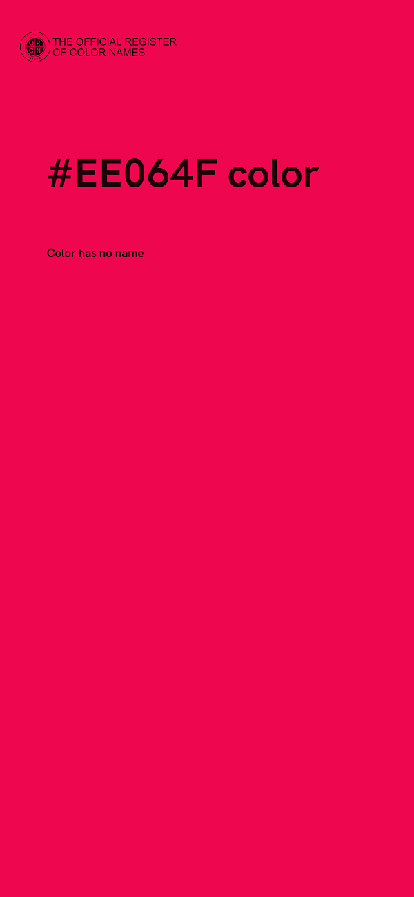 #EE064F color image