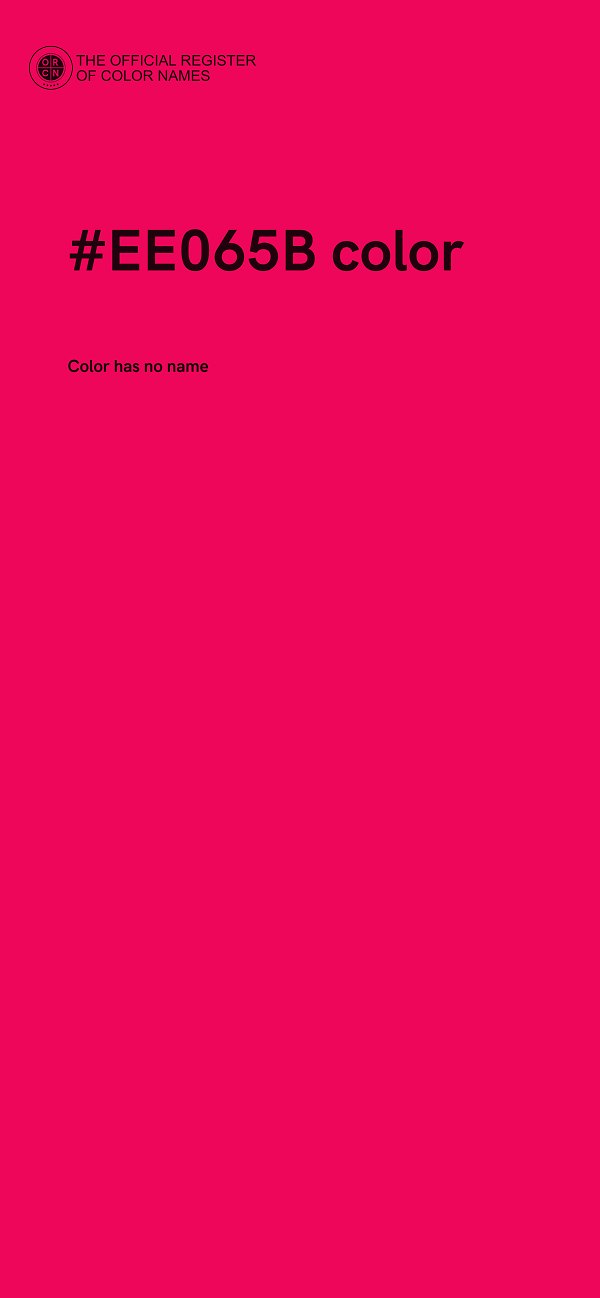 #EE065B color image