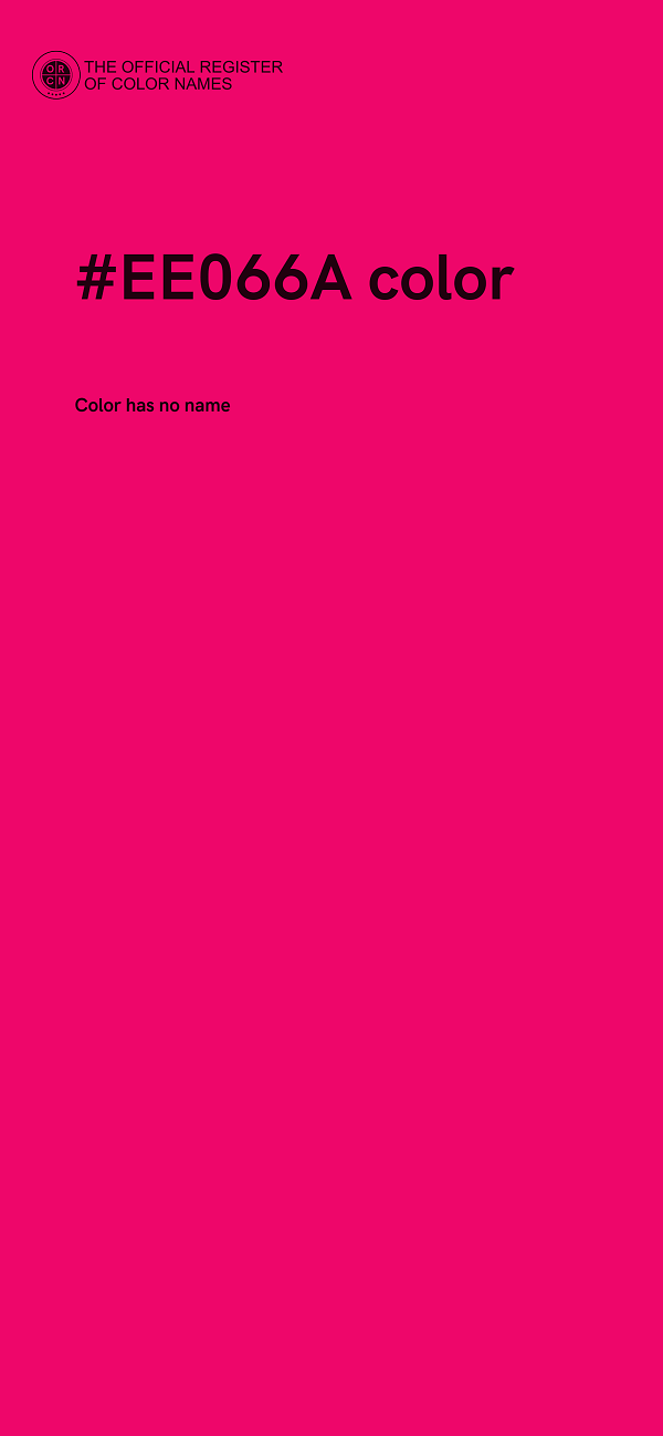 #EE066A color image
