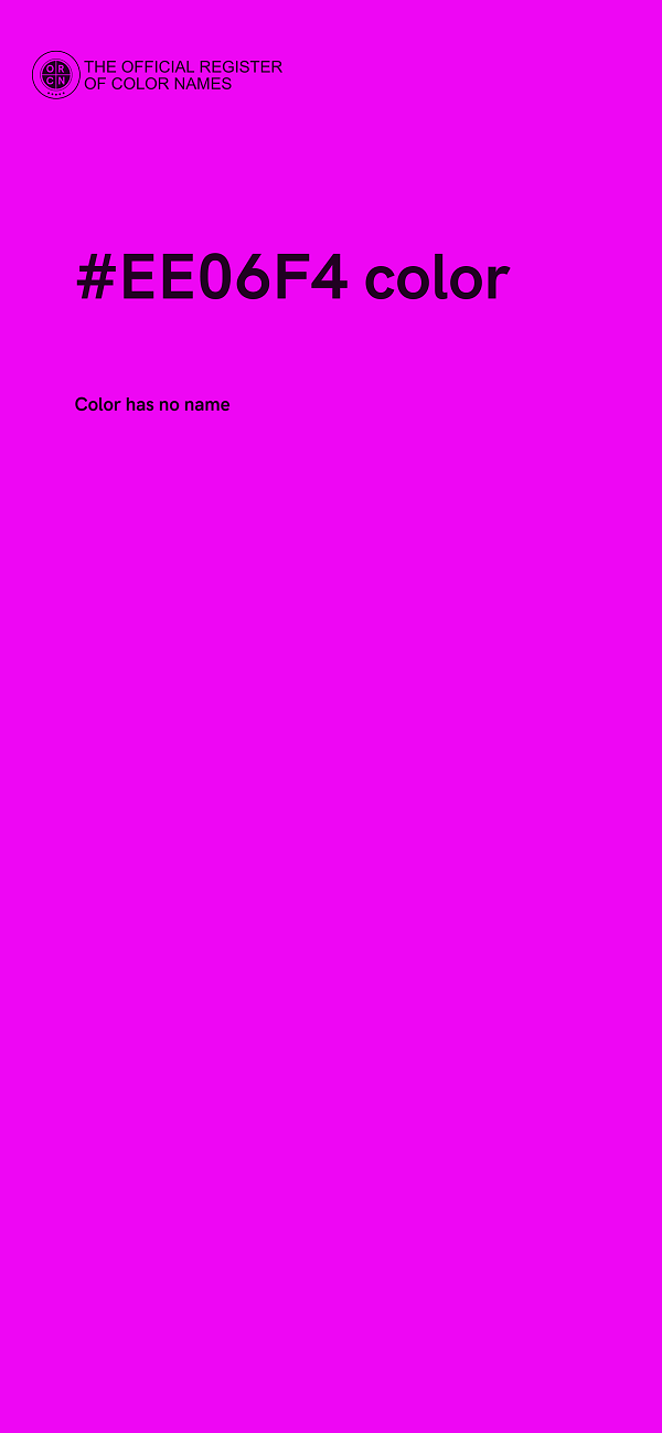 #EE06F4 color image