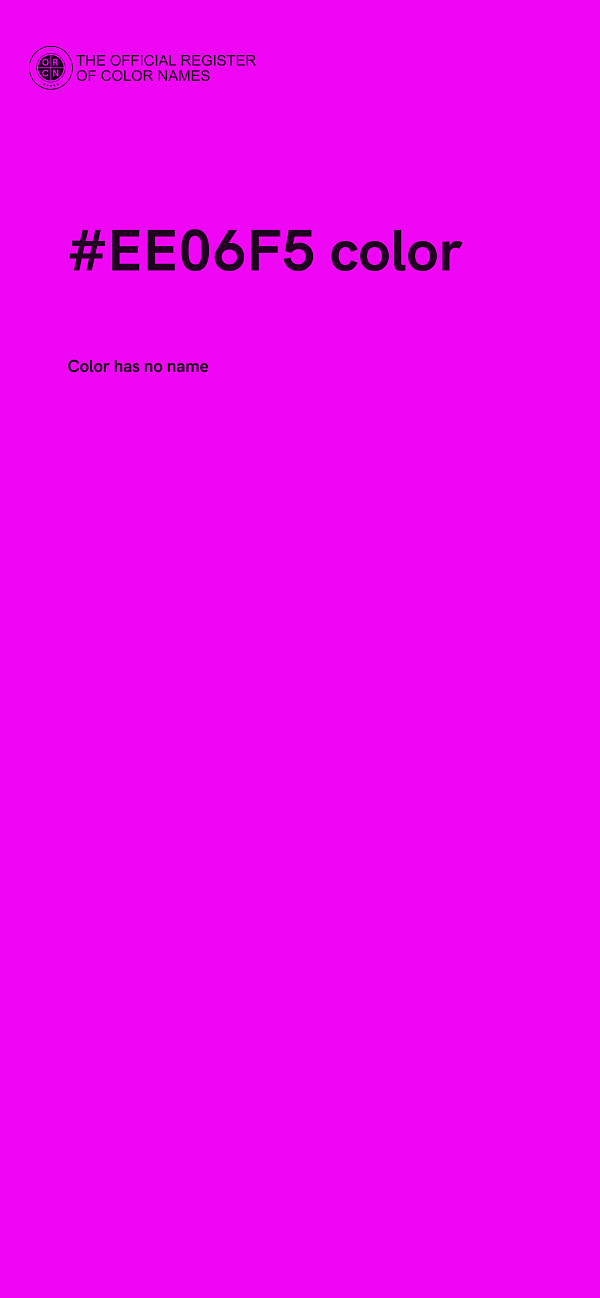 #EE06F5 color image