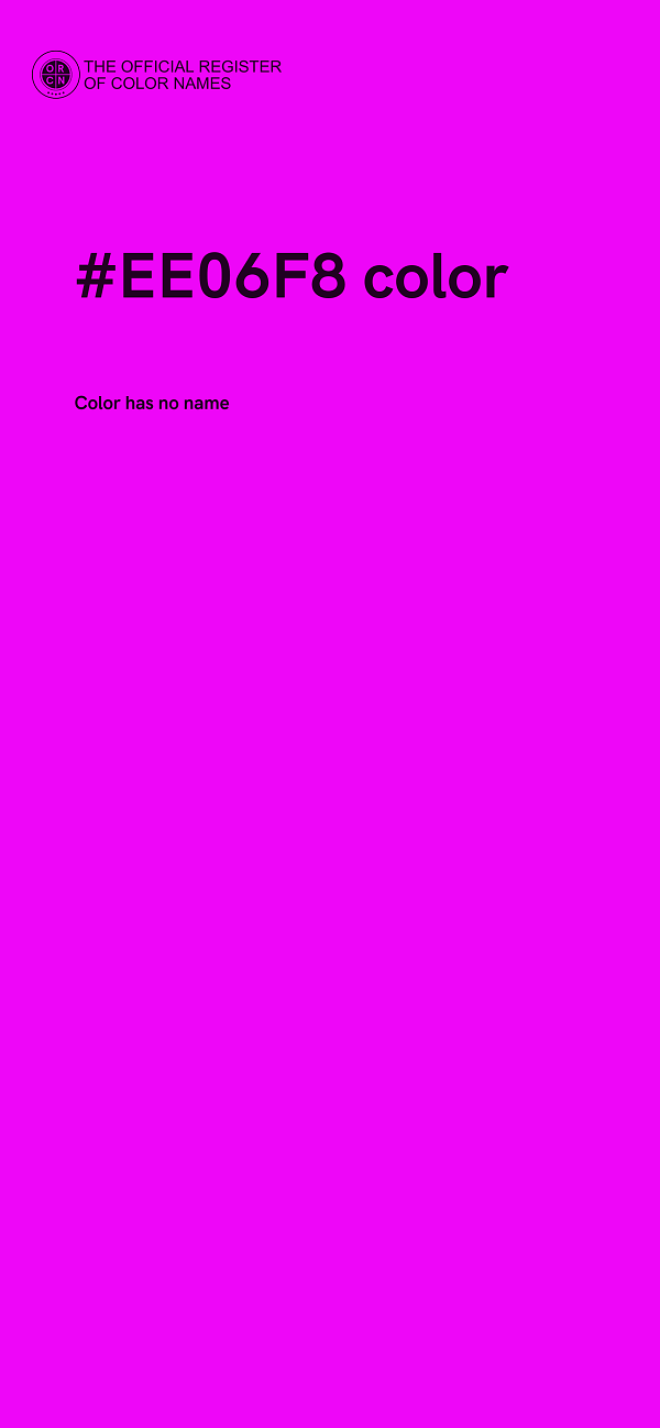#EE06F8 color image
