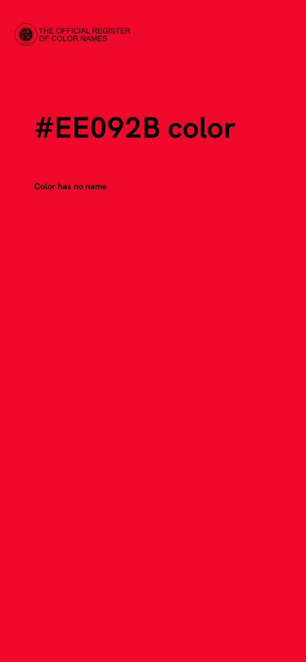 #EE092B color image