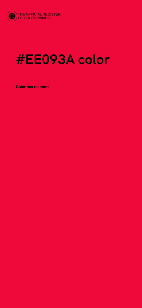 #EE093A color image