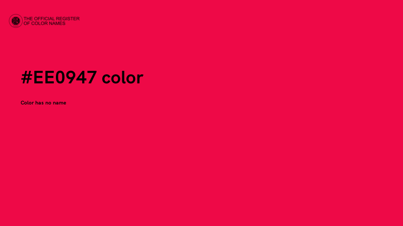 #EE0947 color image