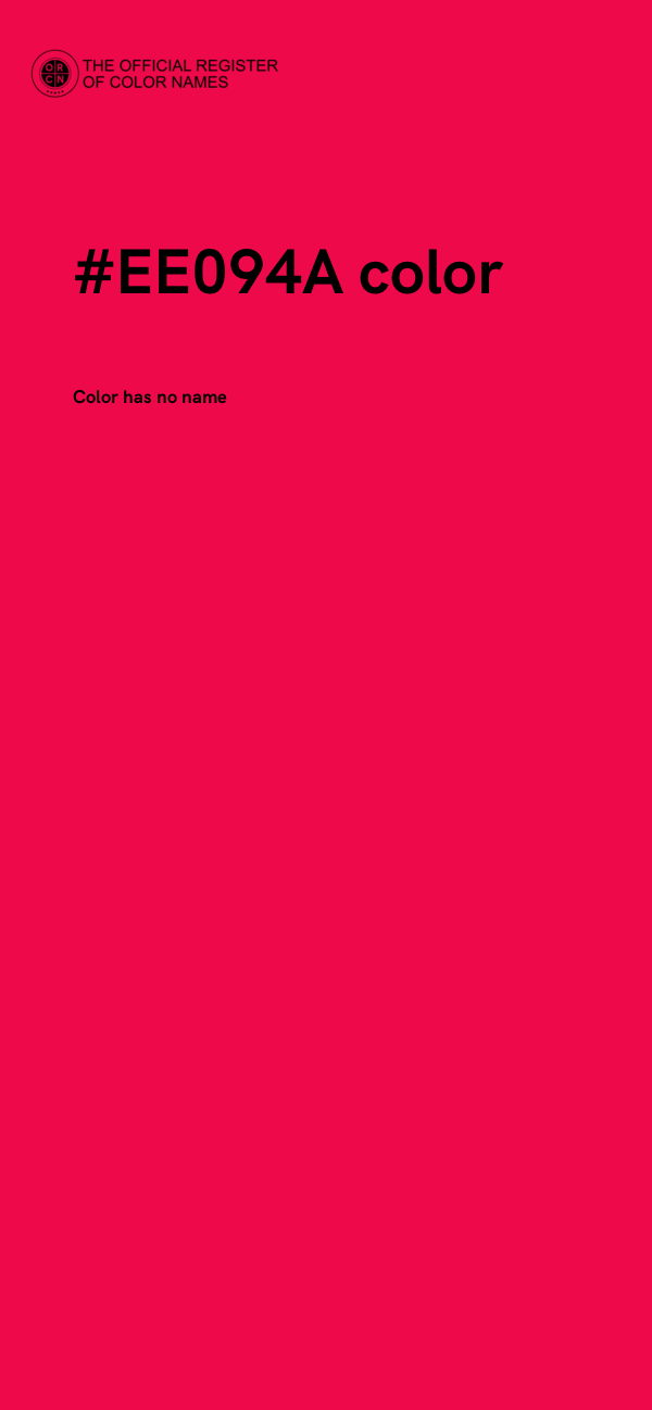 #EE094A color image
