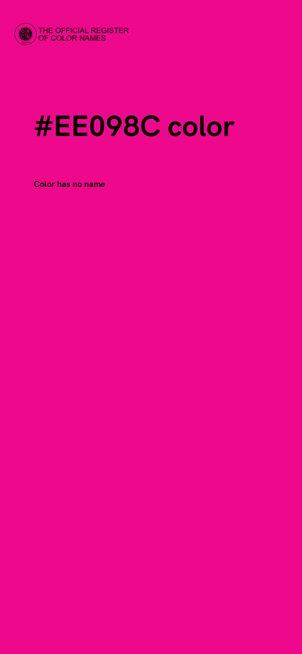 #EE098C color image