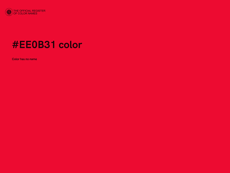 #EE0B31 color image