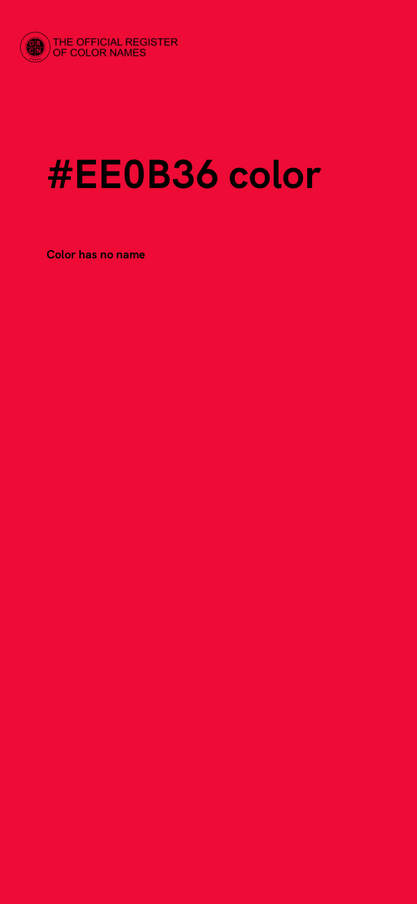 #EE0B36 color image