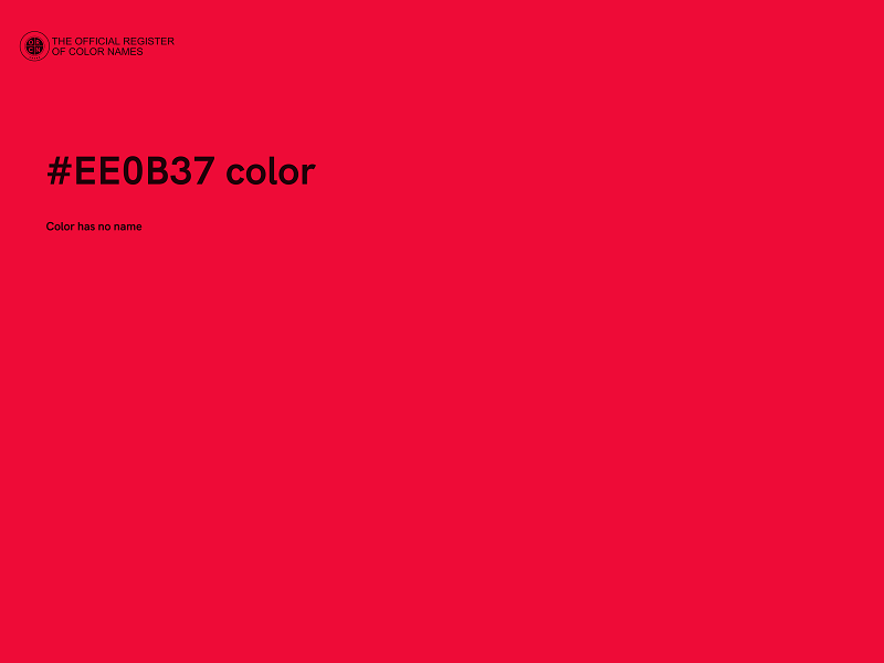 #EE0B37 color image