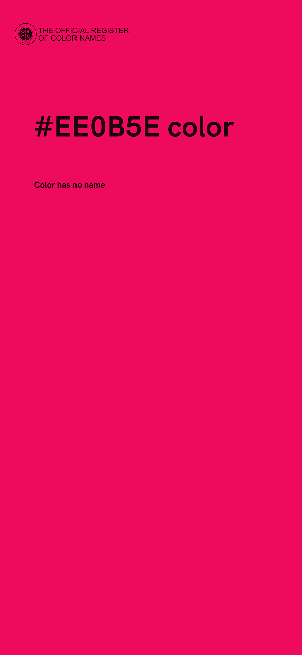 #EE0B5E color image