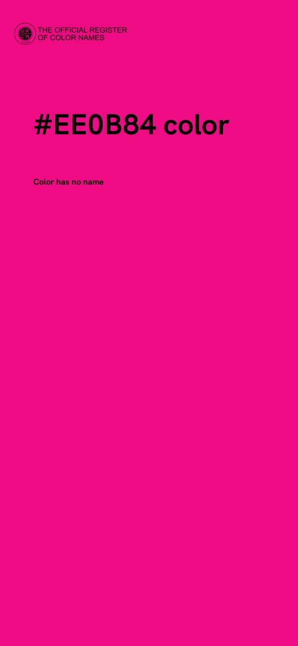 #EE0B84 color image