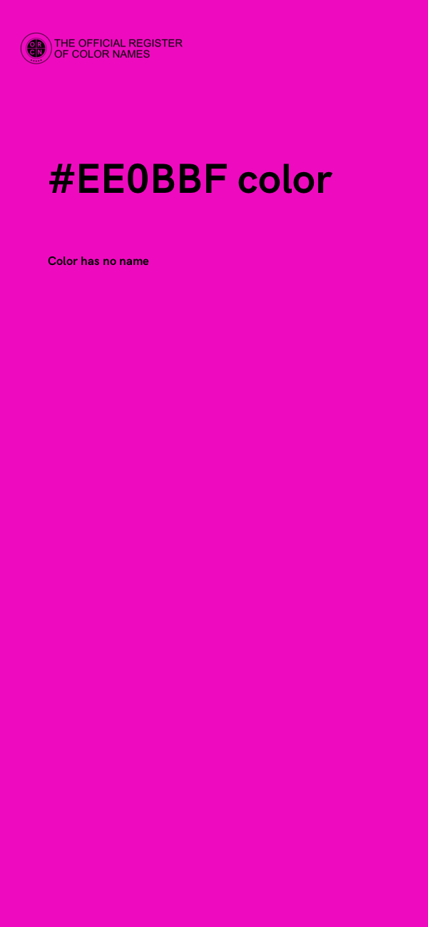 #EE0BBF color image