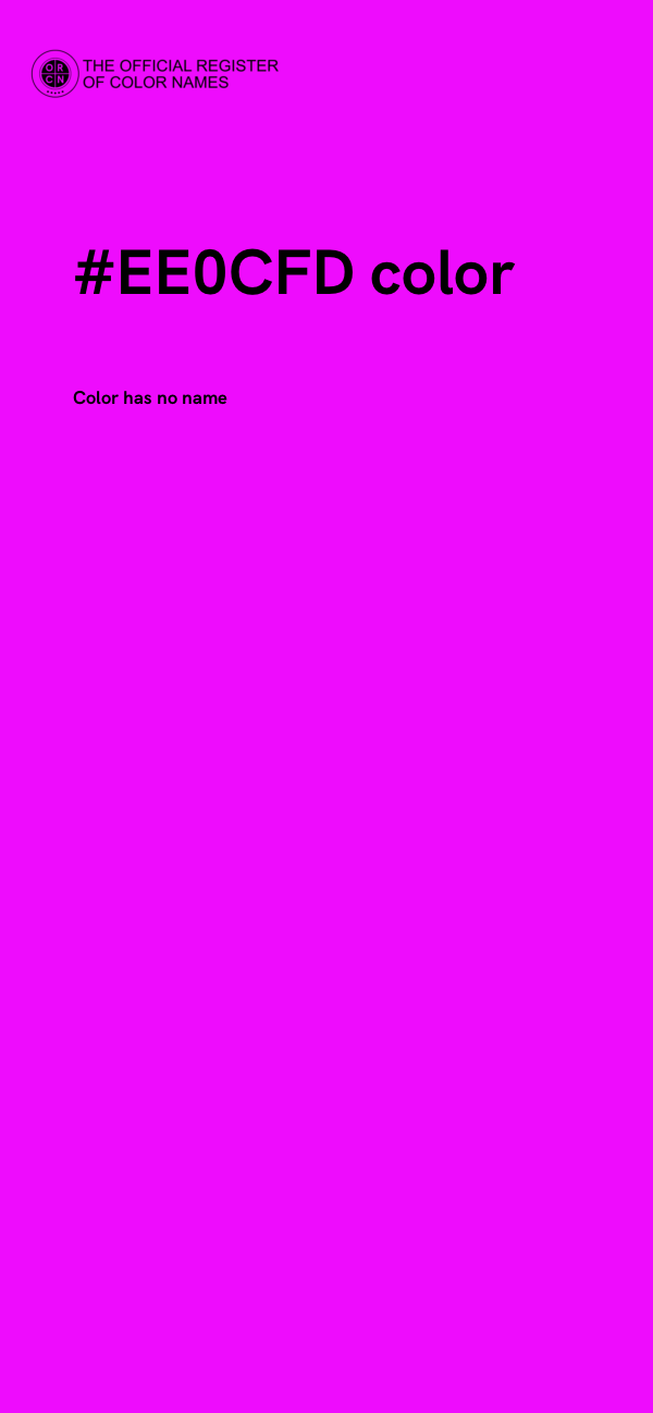 #EE0CFD color image