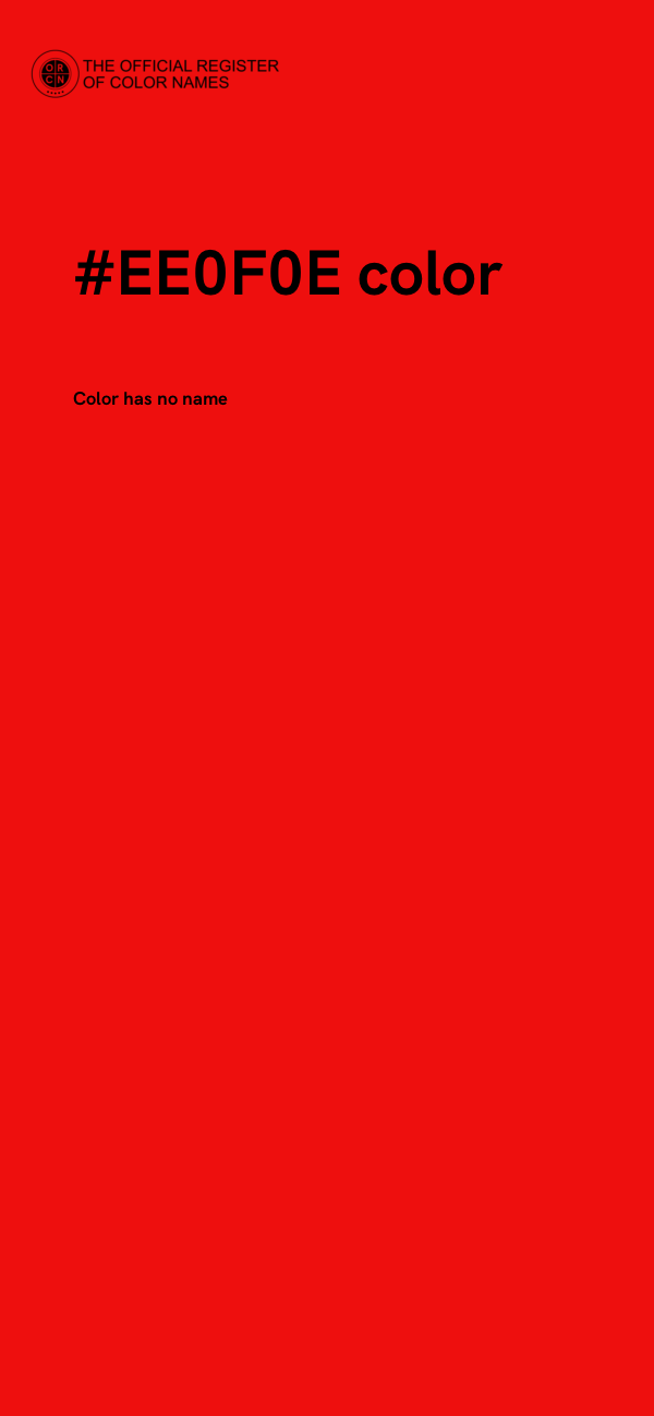 #EE0F0E color image